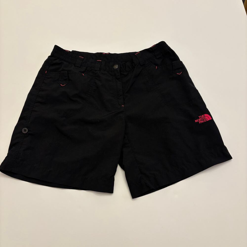 The North Face Youth XL Black Hiking Cargo Shorts Elastic Waist